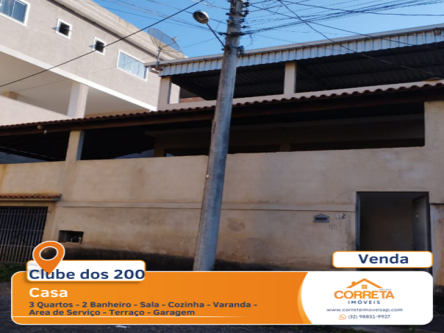 Casa para Venda Clube dos Duzentos Sapucaia