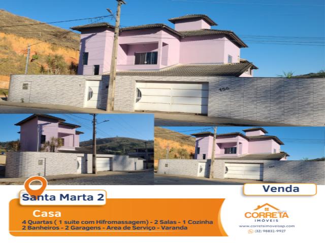 Casa para Venda Santa Marta 2 Além Paraiba