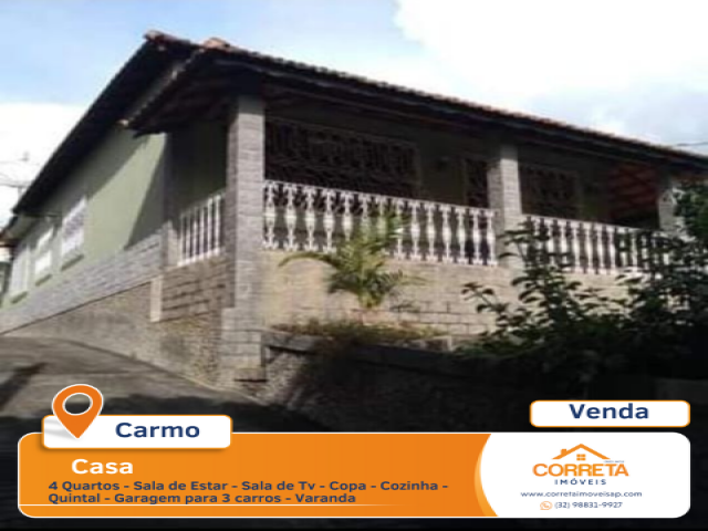 Casa para Venda Centro Carmo