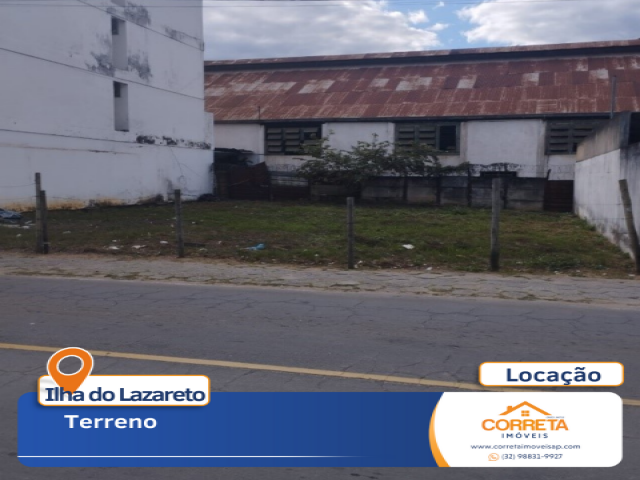 Terreno para Locação Ilha do Lazareto Além Paraíba